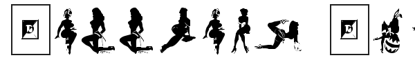 Darrians Sexy Silhouettes font preview